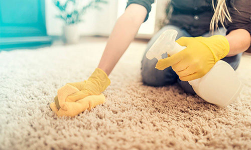 moping carpet with vinegar