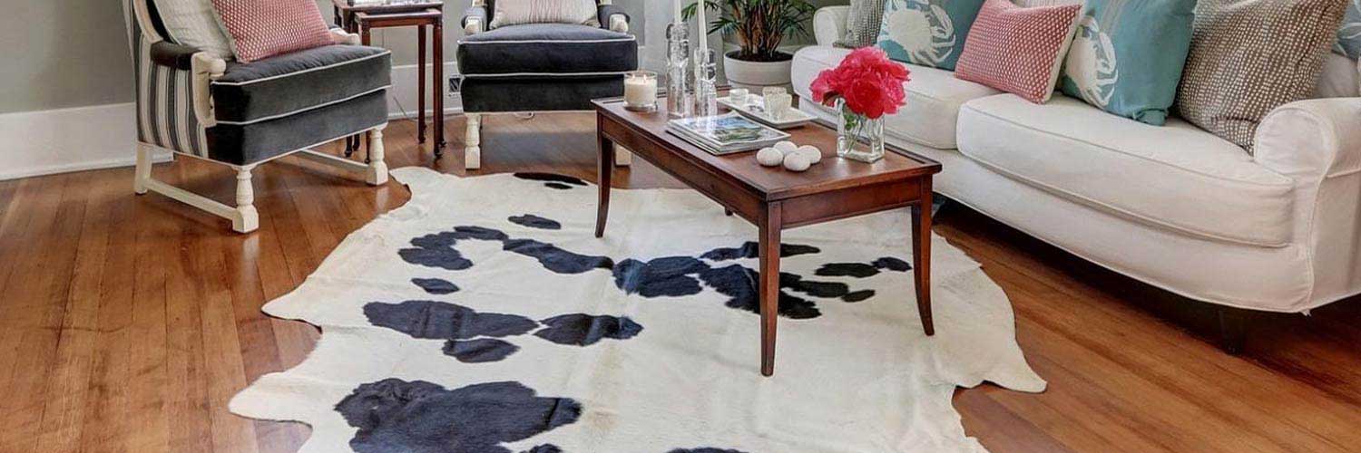 clean cowhide rugs properly