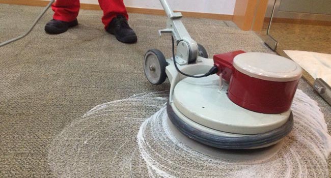 Cleaning carpet with Shampoo